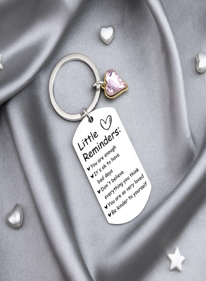 MOEXUKO White Elephant Gift Ideas Little Reminders Keychain Inspirational Gifts for Women Self Care Gifts for Women Sobriety Gift for Friends Daughter Birthday Christmas Stocking Stuffers - Image 3